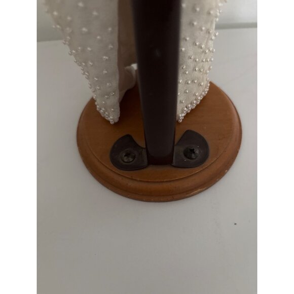 Princess Diana Porcelain Doll In Pearl Embellished Evening Gown W/ Tiara & Stand - Picture 14 of 16